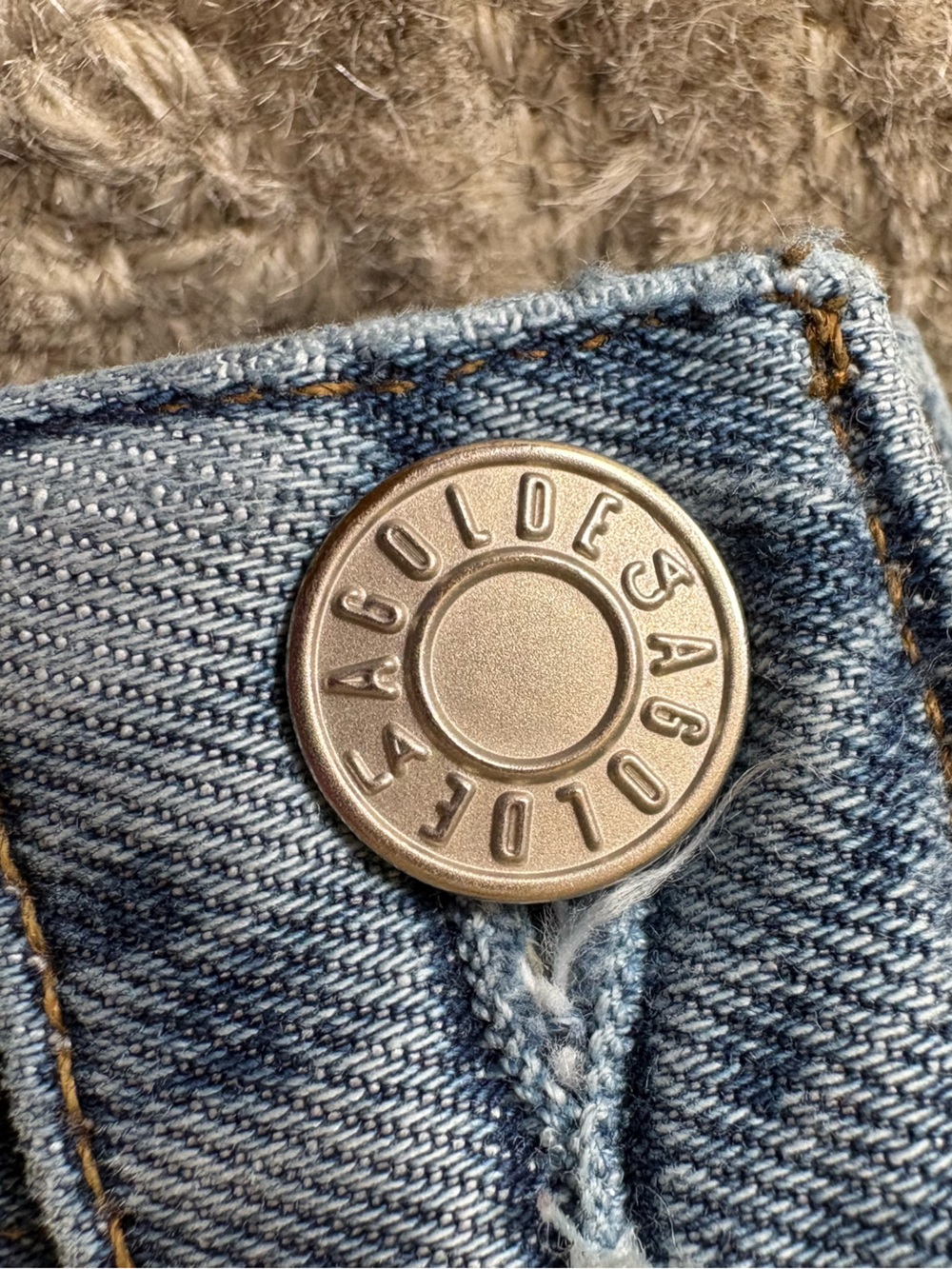 AGOLDE Riley High Rise button front Distressed Ripped Cropped Ankle Jean Wm 25 - Picture 9 of 13